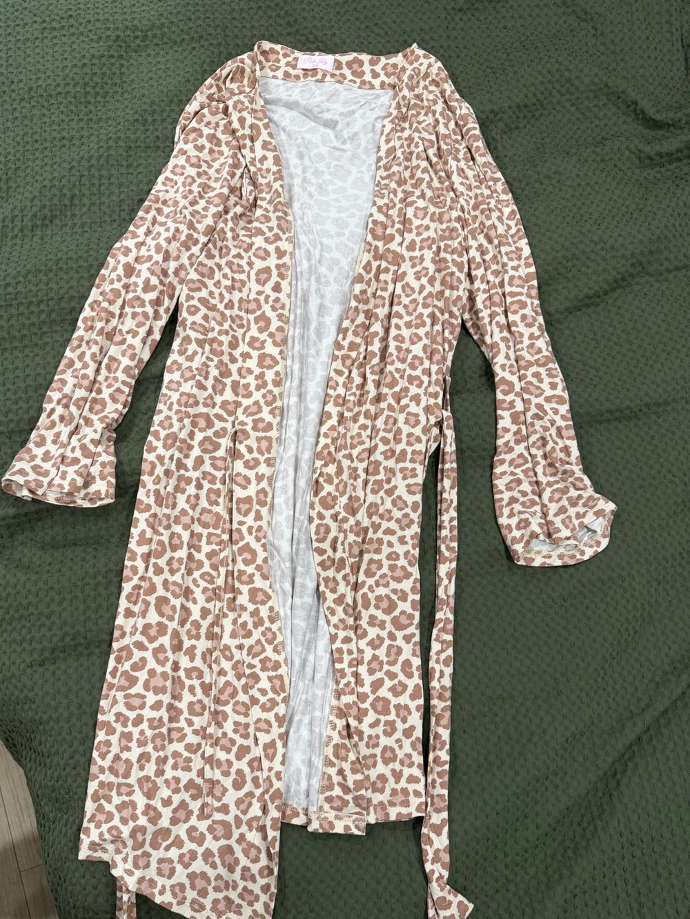 Light Pink Leopard Print robe